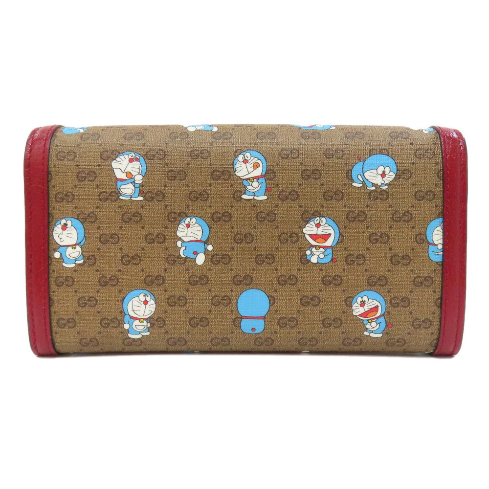 Gucci purse Doraemon Long coin Collaboration Wallet Black